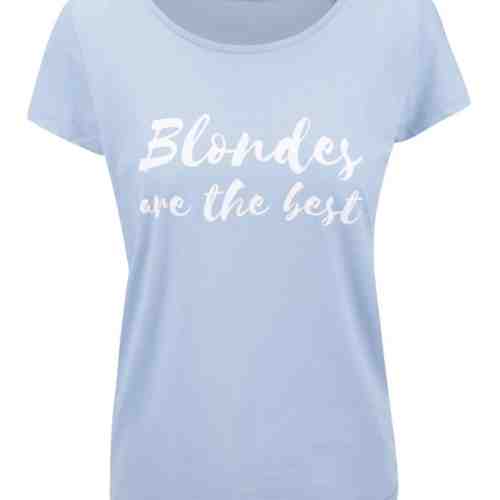 Tricou albastru deschis din bumbac pentru femei - ZOOT Original Blondes Are The Best