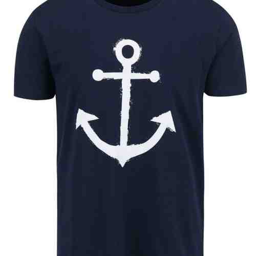 Tricou bleumarin cu print pentru barbati ZOOT Original Anchor