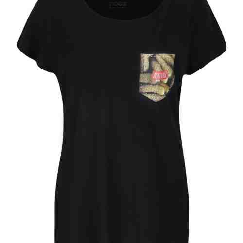Tricou negru pentru femei ZOOT Original Acritura 