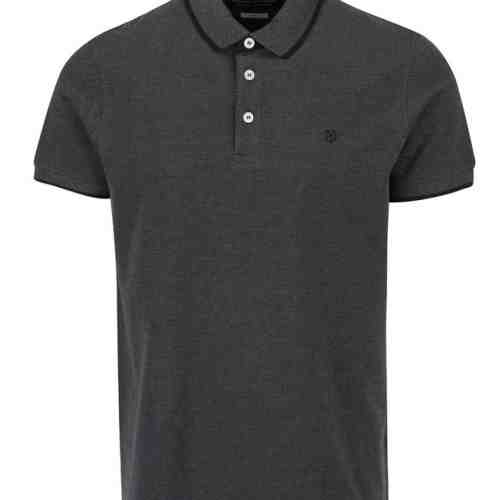 Tricou polo gri inchis - Jack & Jones Paulos