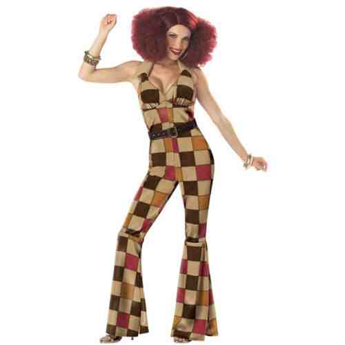 X495-8 Costum tematic Halloween - 1970s Groovy Disco 