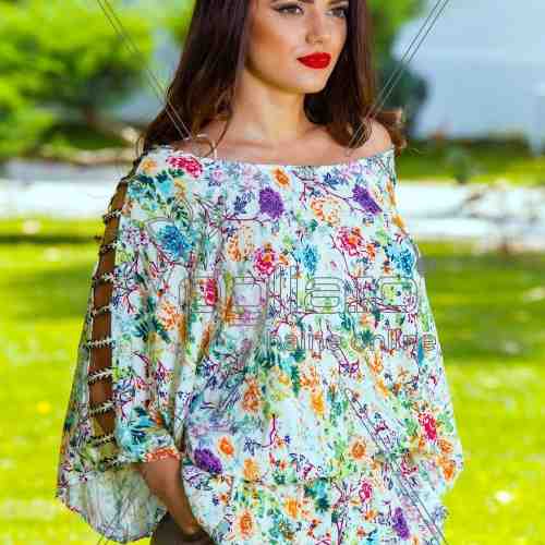BLUZA COLORATA DE VARA