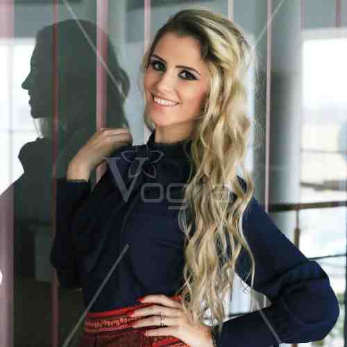 BLUZA ELEGANTA DIN VOAL BLEUMARIN VB169