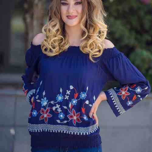 BLUZA TIP IE TRADITIONALA BLEUMARIN