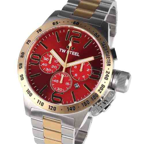 Ceas barbatesc TW-Steel CB74 Canteen Bracelet Cronograf 50mm 10ATM