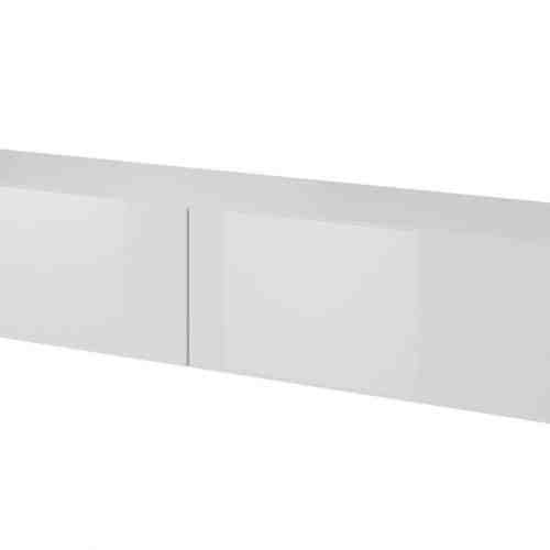 Comoda TV din MDF si pal, cu 2 usi Livo RTV-160W Alb, l160xA40xH30 cm