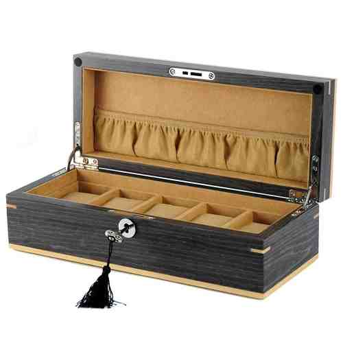 Cutie ceasuri Rothenschild Ginko Lemn Natural RS-2320-5G Pentru 5 Ceasuri