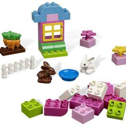 Cutie cuburi roz din seria LEGO DUPLO