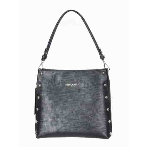 Geanta neagra cu tinte laterale 6360 NG