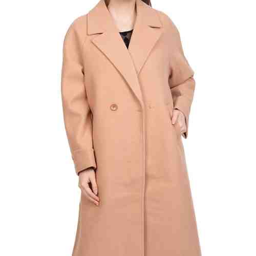 Palton dama bej maneca raglan 2051 B
