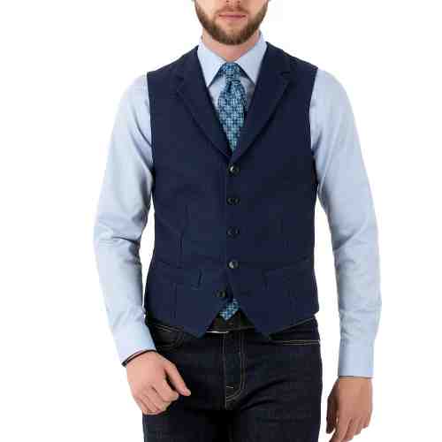 Vesta Barbati Slim Albastra Uni V020-207