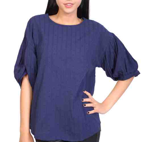 Bluza bleumarin brodata FA986BM