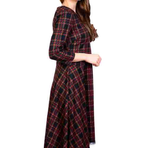 Rochie neagra cu carouri 202522 NG