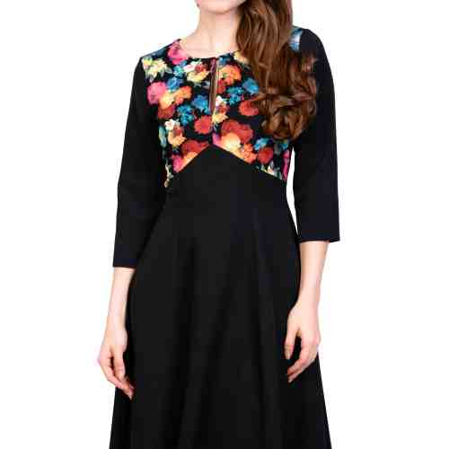 Rochie office neagra in clos BC220 BL