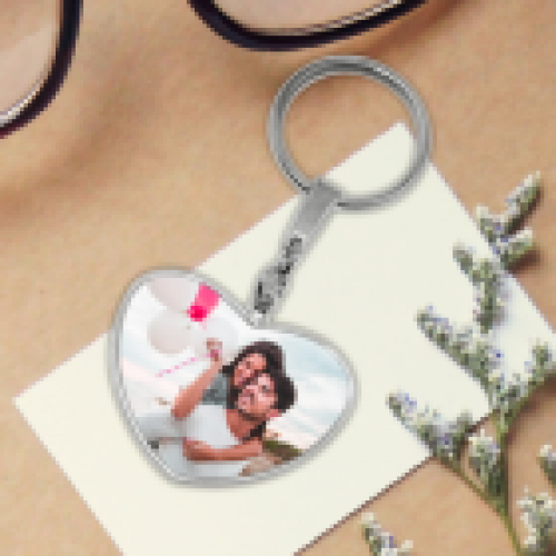 Breloc Metalic Personalizat Inima