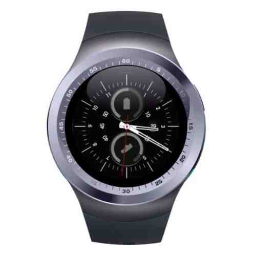 Smartwatch Techstar® Y1, Display 1.54"", Compatibil Android si IOS, Bluetooth, Pedometru, SIM, MicroSD