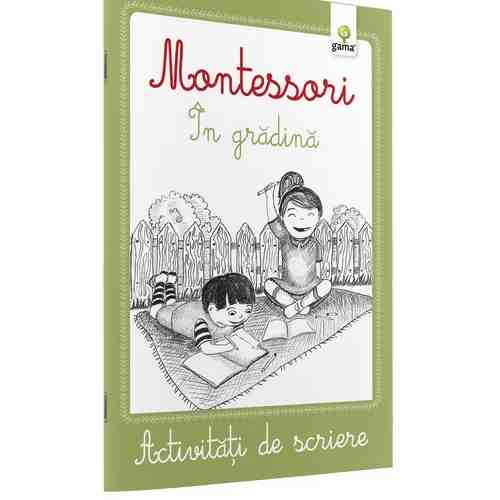 Caiet cu activitati de scriere Montessori - In gradina | 