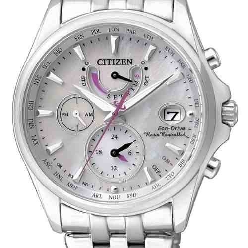 Ceas de dama Citizen Eco-Drive FC0010-55D Radio Controlat Saphir, 10 ATM, 39 mm
