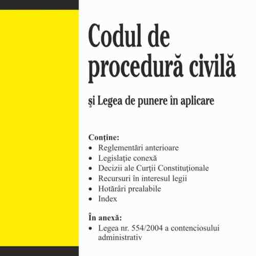 Codul de procedura civila - 2018 | 