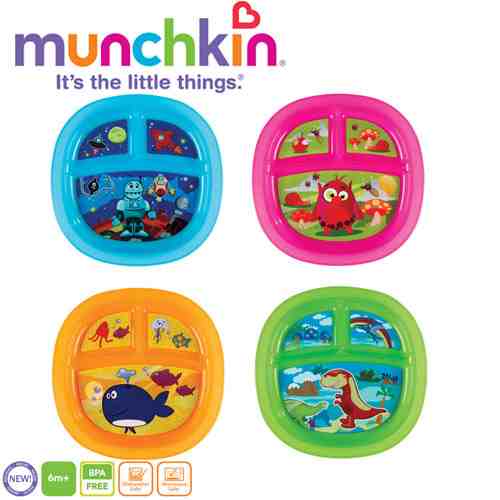 Farfurie decorata compartimentata Munchkin