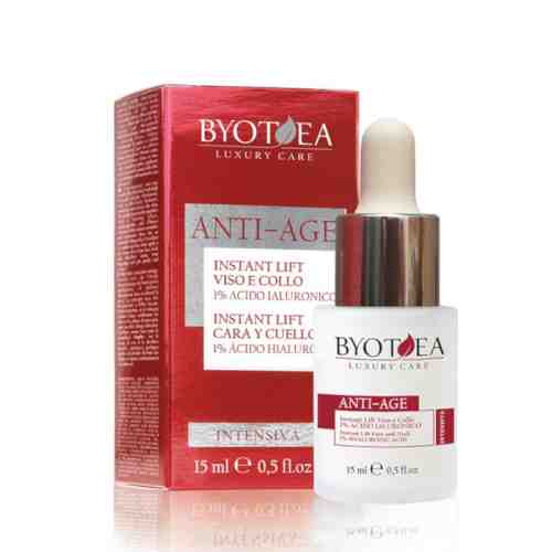 Lifting Instant Pentru Fata Si Gat Cu 1% Acid Hialuronic - Instant Lift Face And Neck - 1% Hyaluronic Acid 15ml - BYOTEA