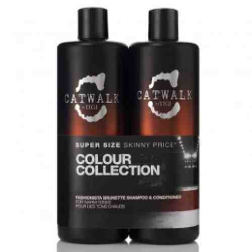 Pachet pentru Par Brunet - TIGI Catwalk Fashionista Brunette 750 ml