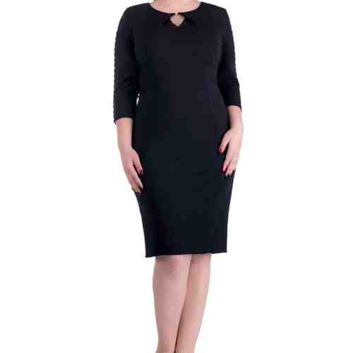 ROCHIE NEAGRA CU PERLE PLUS SIZE