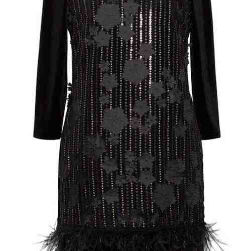  ROCHIE NEAGRA ELEGANTA CU PAIETE SI FLORI 3D ROCHIE NEAGRA ELEGANTA CU PAIETE SI FLORI 3D  ROCHIE NEAGRA ELEGANTA CU PAIETE SI FLORI 3D