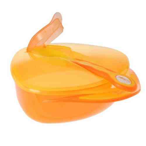 Set castron cu lingurita si capac 6 luni +