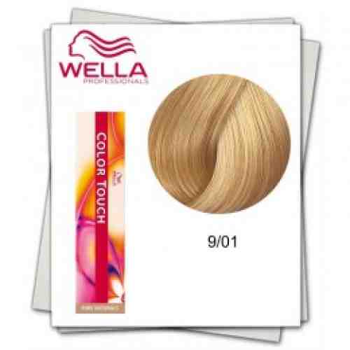 Vopsea fara Amoniac - Wella Professionals Color Touch nuanta 9/01 blond luminos natural cenusiu