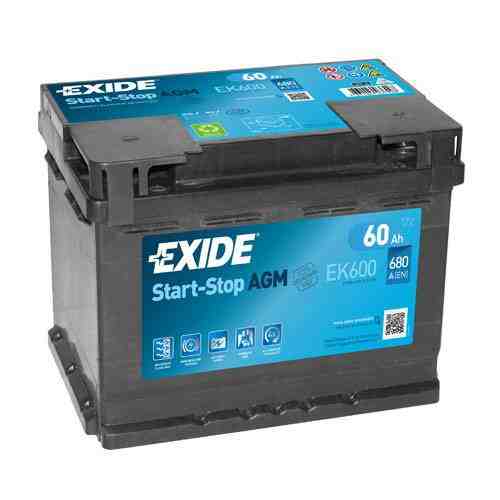 Baterie auto Exide Start-Stop AGM 60Ah 12V EK600