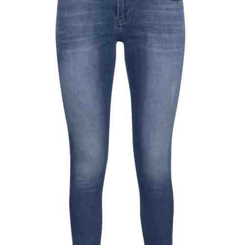 Blugi skinny albasti cu fermoare pentru femei Cars 