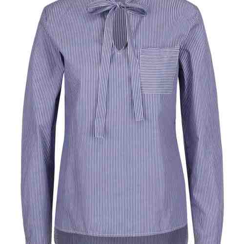 Bluza albastru inchis ZOOT cu panglici