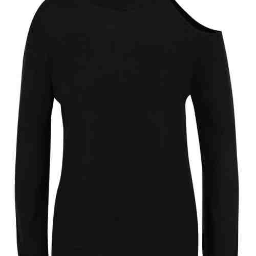 Bluza neagra Miss Selfridge din jerseu subtire