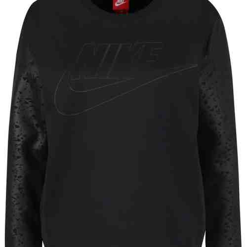 Bluza neagra Nike Crew cu print