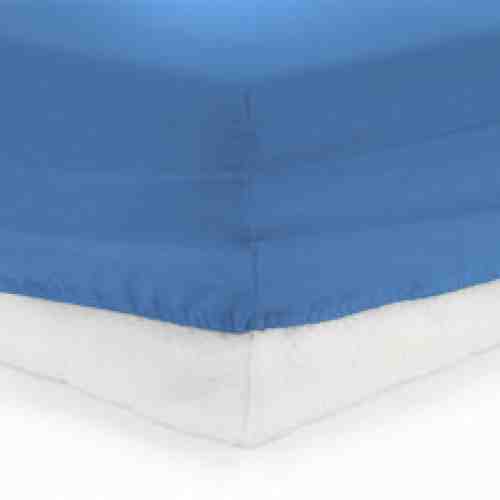 Cearceaf de pat cu elastic, Heinner, HR-ZSHEET-160BLUE, 160x200 cm, bumbac