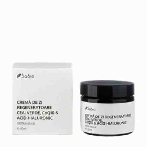 Crema de zi regeneratoare - ceai verde, Q10 si acid hialuronic, 60 ml