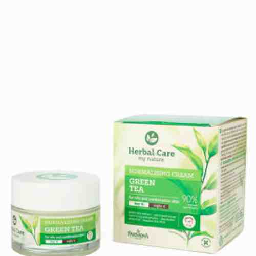 Crema matifianta pentru tenul gras/mixt cu Ceai Verde Herbal Care, 50 ml