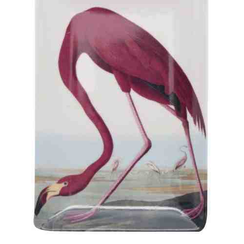 Farfurie pentru aperitiv crem cu imprimeu flamingo Magpie Birds