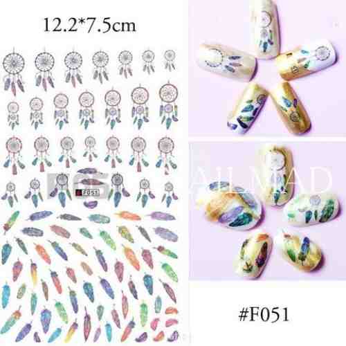 Folie Stickere unghii, model F051