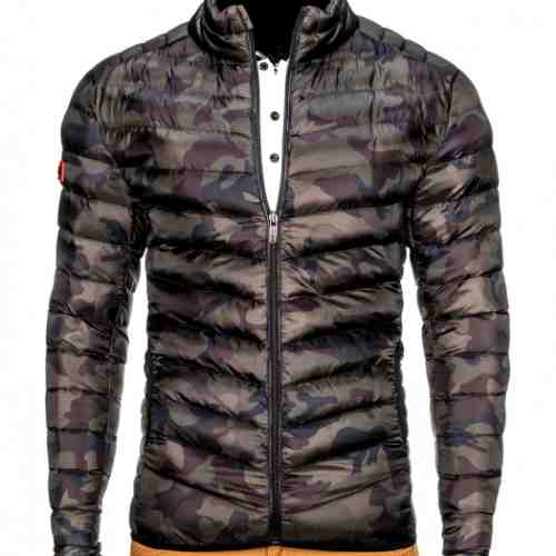 Geaca pentru barbati camuflaj stil militar army impermeabila fermoar model slim c299