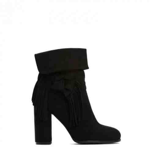 Ghete dama negre casual elegante cu toc 1314 1