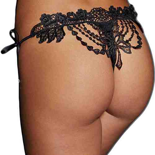 GS780-1 Chilot tanga sexy cu broderie la spate