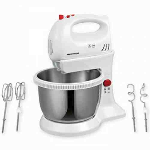Mixer Cu Bol Heinner Hmbr-300W, Bol Rotativ Din Inox, 300W,3.4L, Alb
