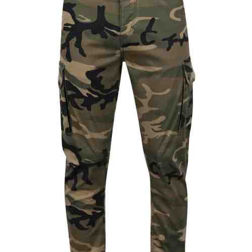 Pantaloni camuflaj Jack & Jones Paul cu buzunare laterale