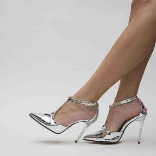 Pantofi Muxy Argintii