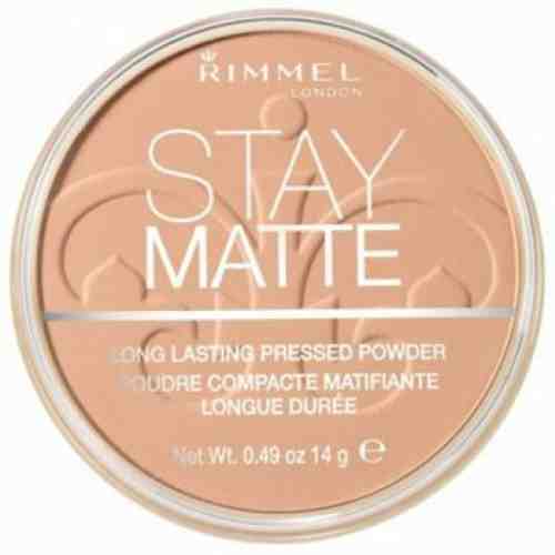 Pudra Rimmel London Stay Matte, 05 Silky Beige, 14 g