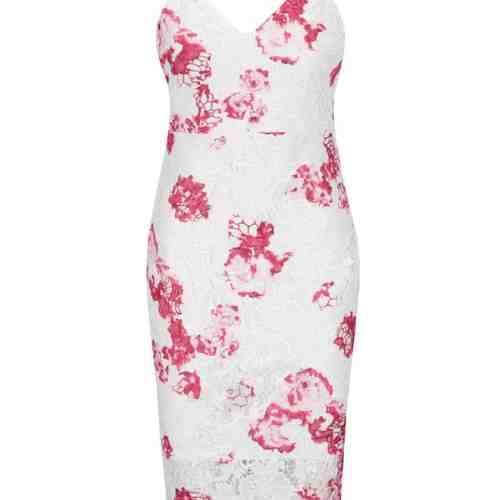 Rochie alb fildes & roz Ax Paris din dantela