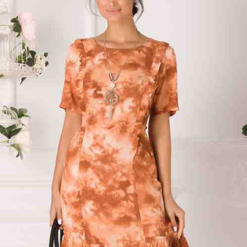Rochie Emily caramizie in degradee
