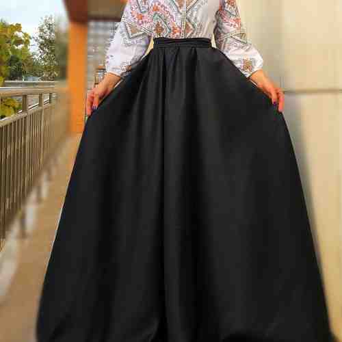 Rochie stilizata cu motive traditionale lunga - Natalia - 42